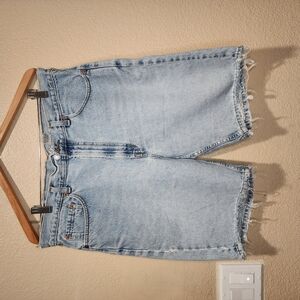Light Blue Denim Cutoff Shorts